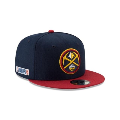 Yellow Denver Nuggets Hat - New Era NBA Playoff Side Patch 9FIFTY Snapback Caps USA2834076